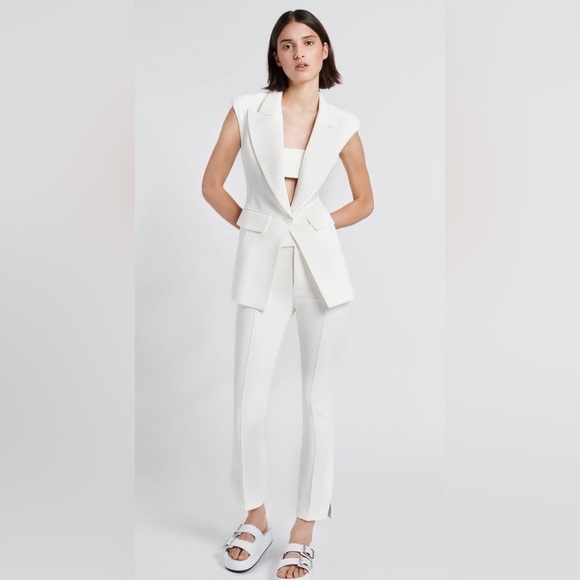 Smythe Pants - Smythe Women's Cream Sz 10 Ankle Pants